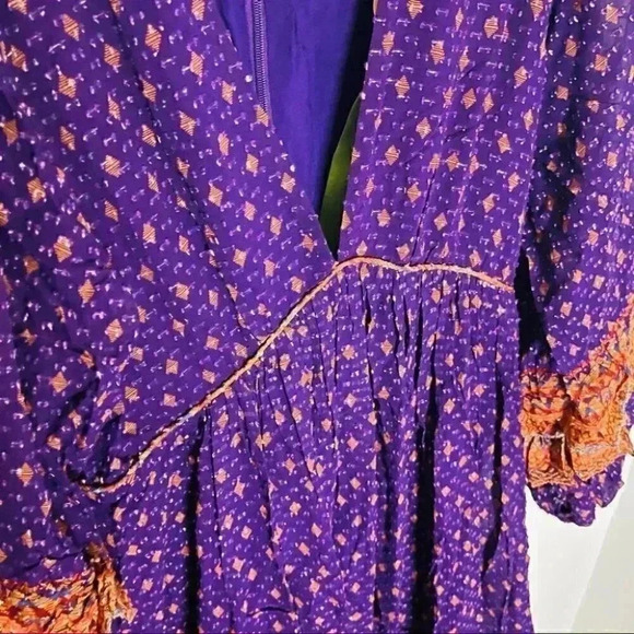 NEW FARM Rio Sophie Scarf Maxi Dress Rare Bohemian Tropical Vacation Resort - Picture 4 of 10